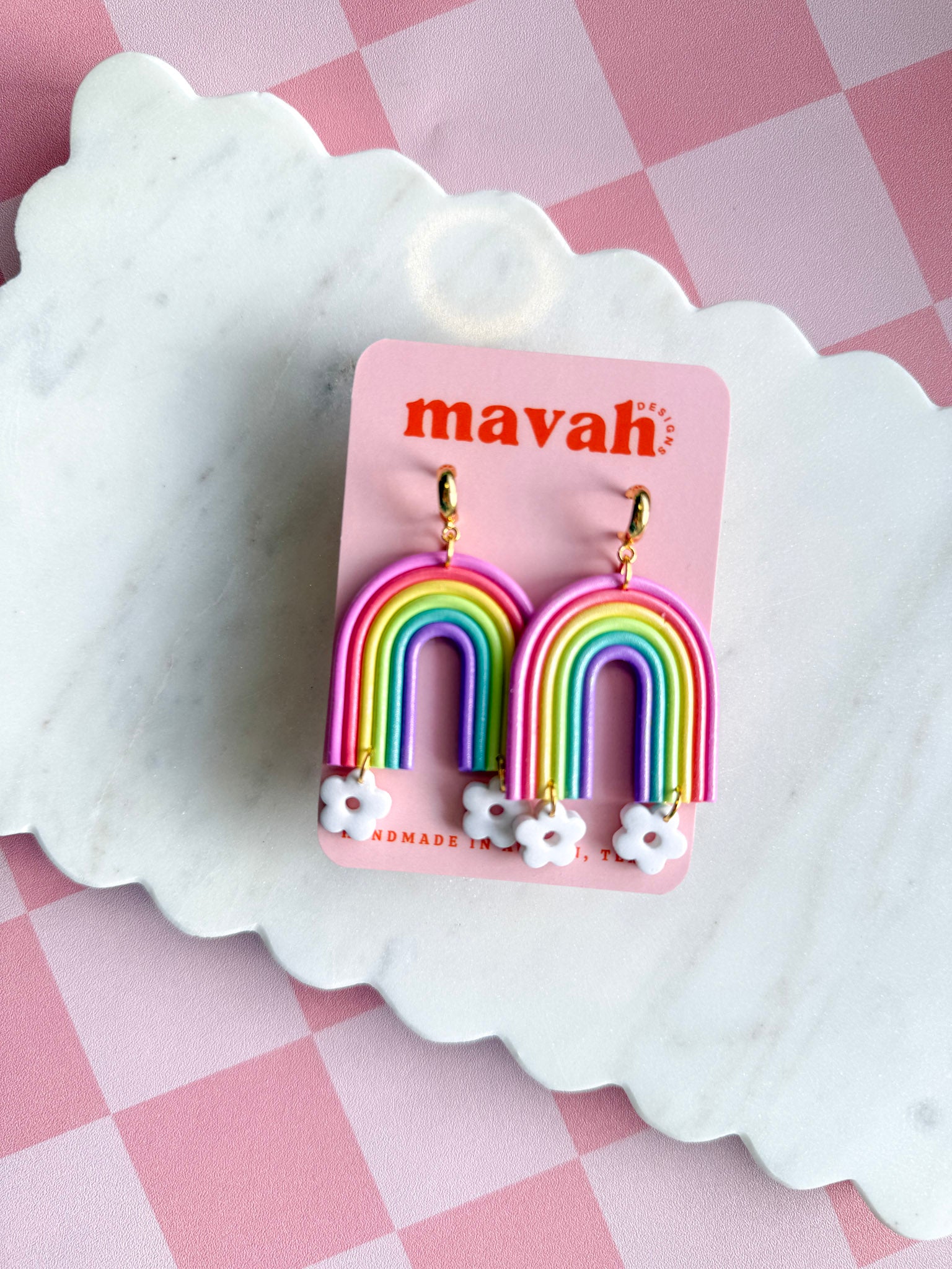 Rainbow Bloom Dangles