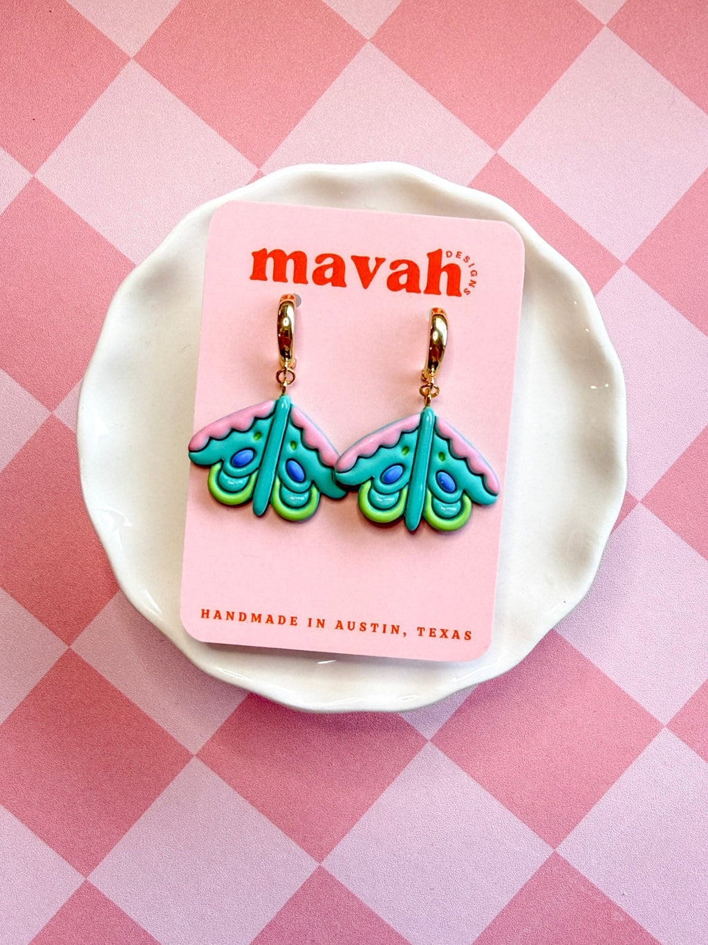 Luna Moth Earrings