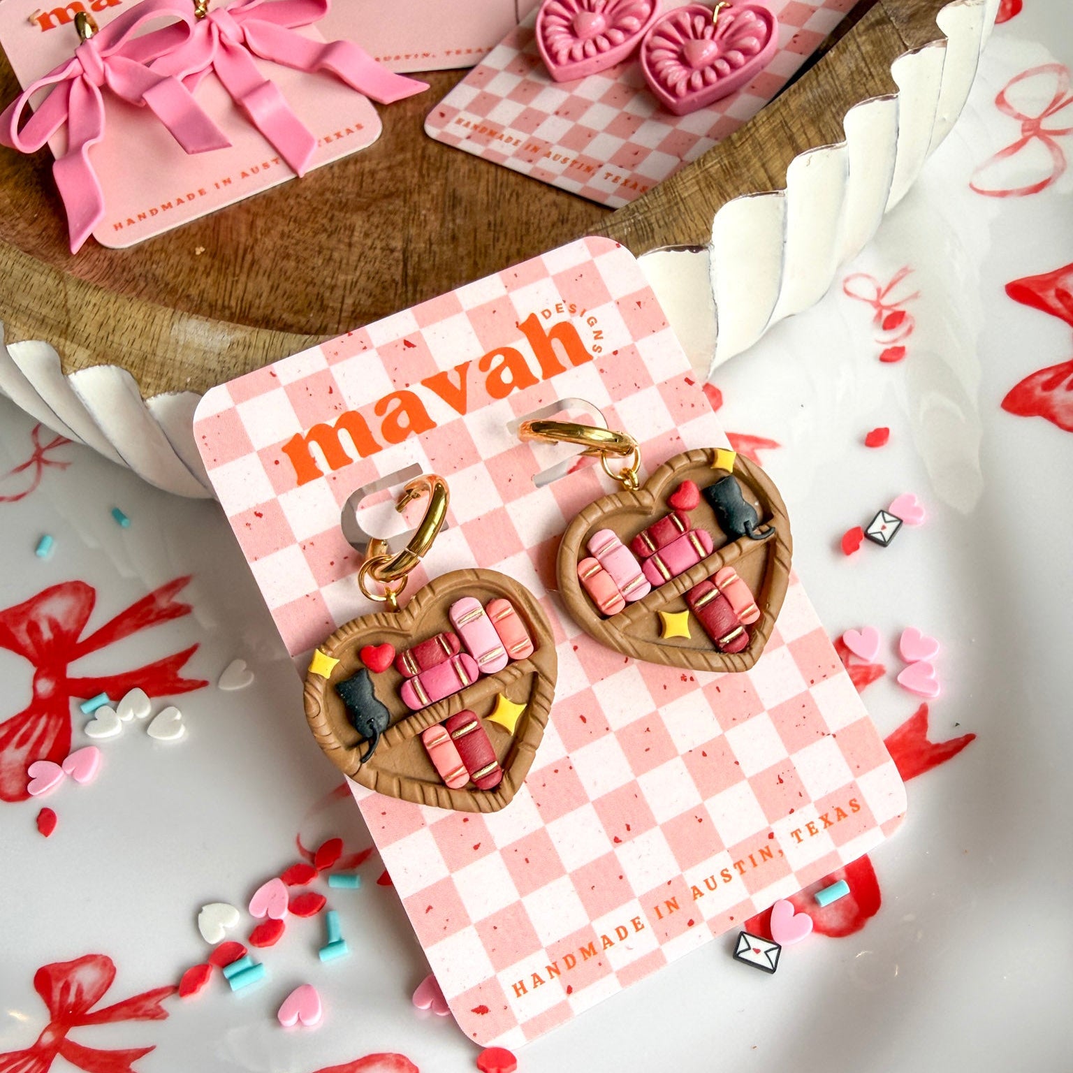 Valentine’s Collection – Handmade Heart Earrings