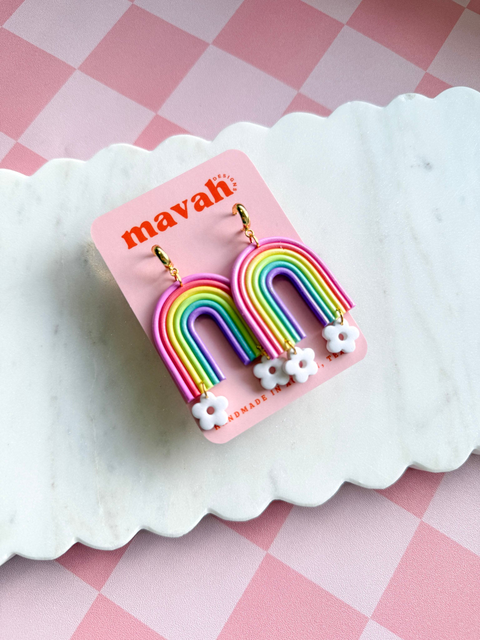 Rainbow Bloom Dangles