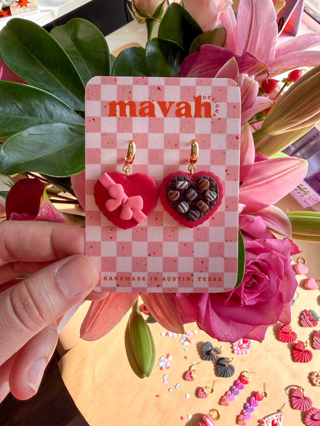 Classic Heart Chocolate Box Dangles