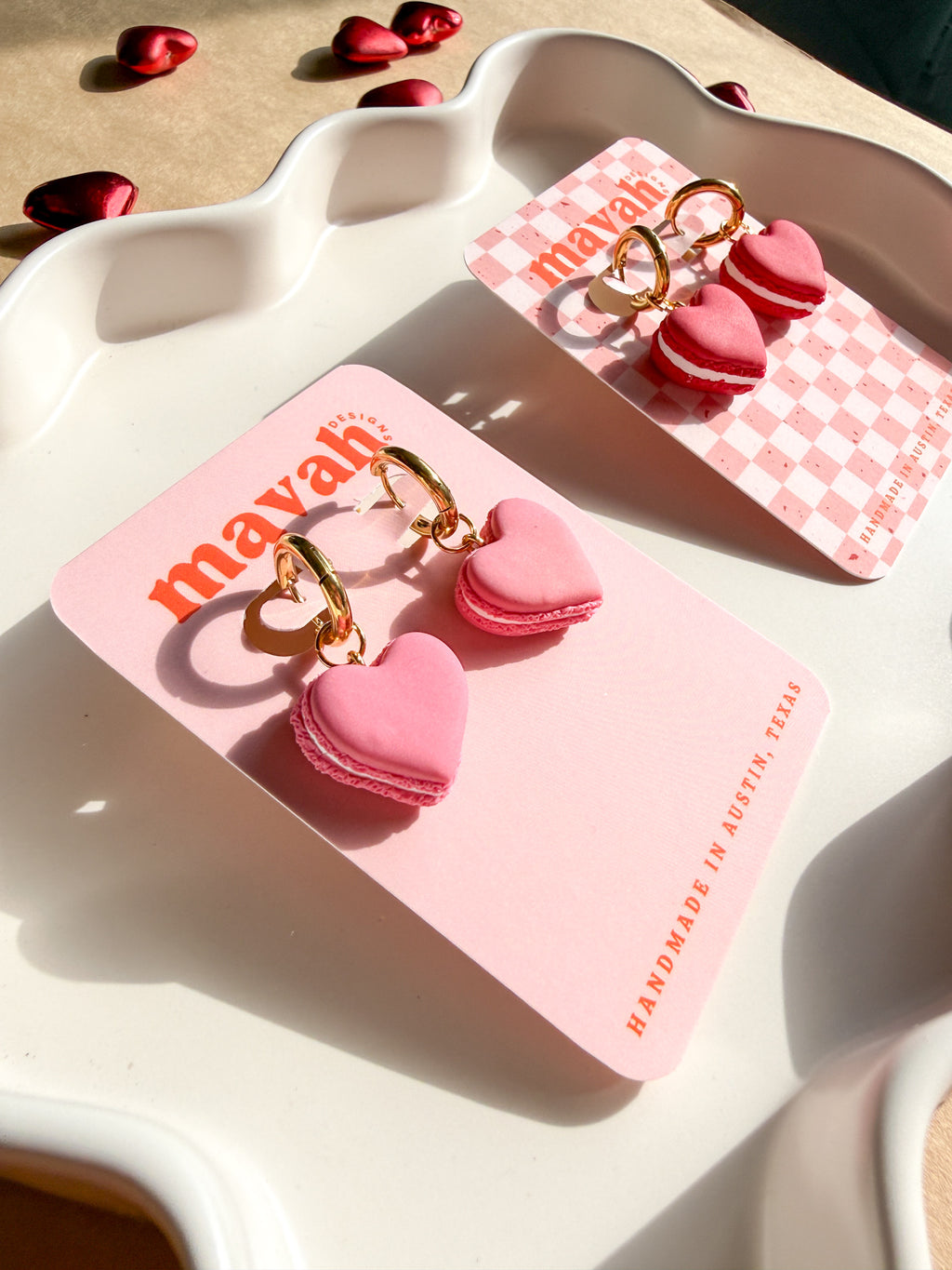 Heart Macaron Dangles