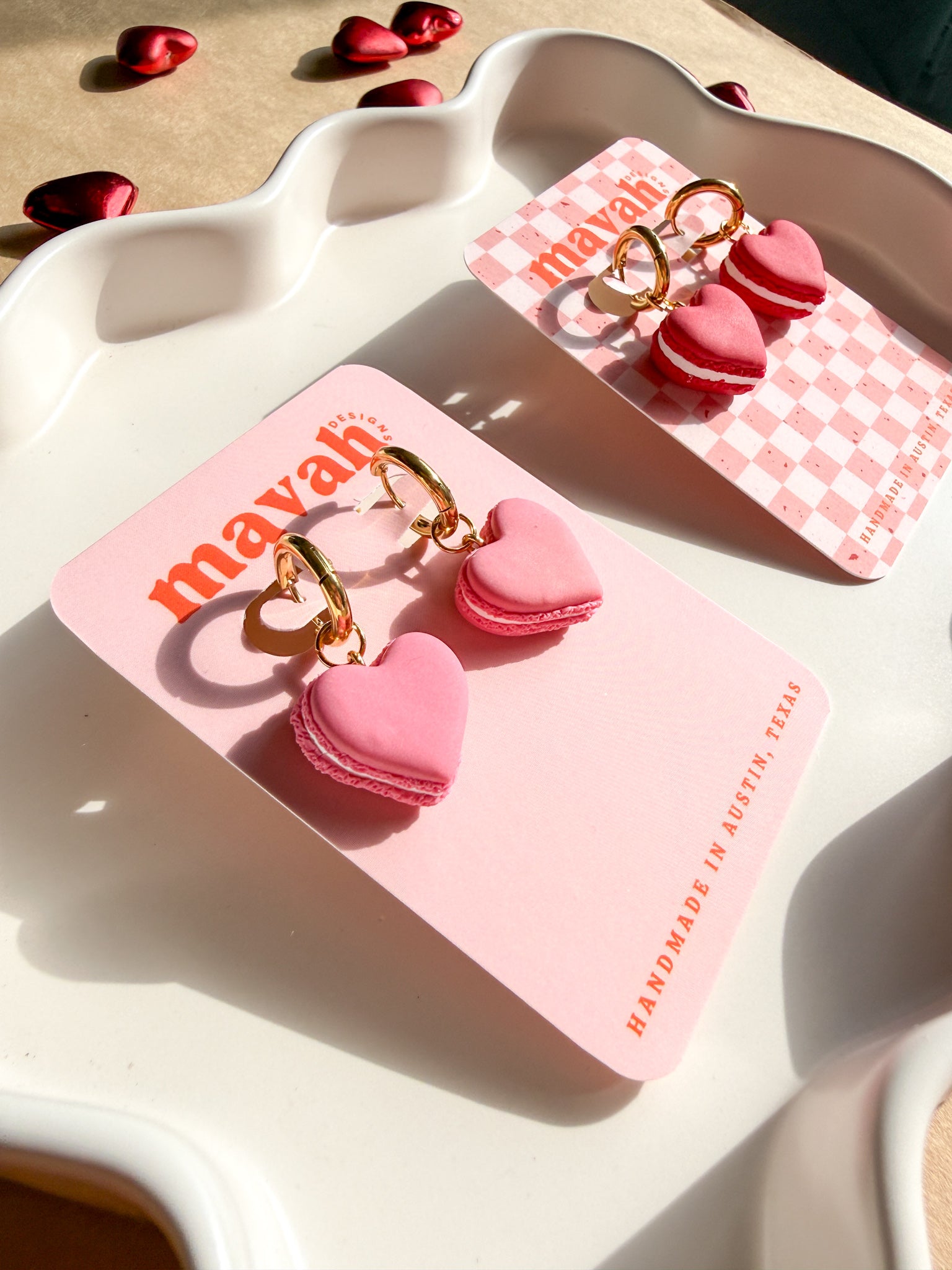 Heart Macaron Dangles