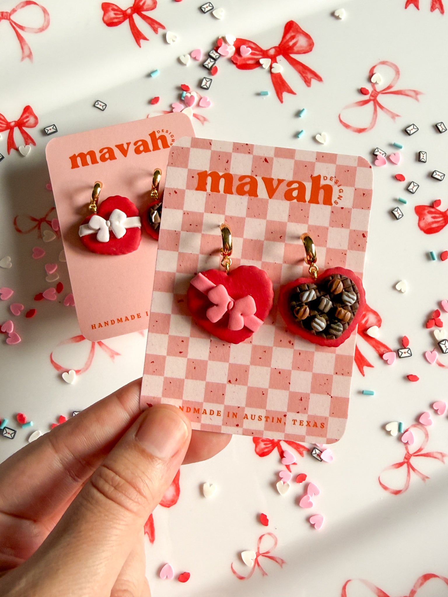 Classic Heart Chocolate Box Dangles