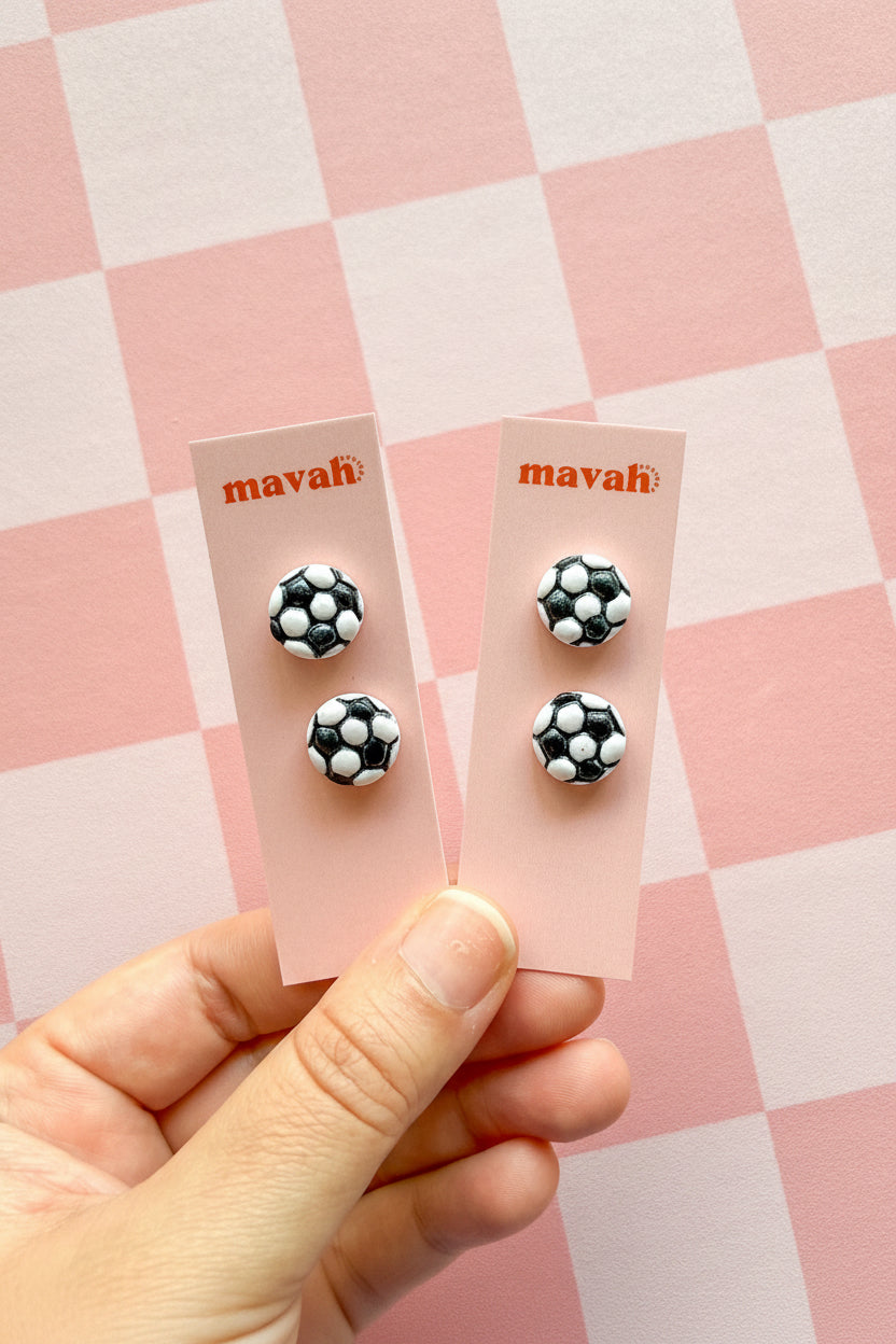 Soccer Ball Earrings
