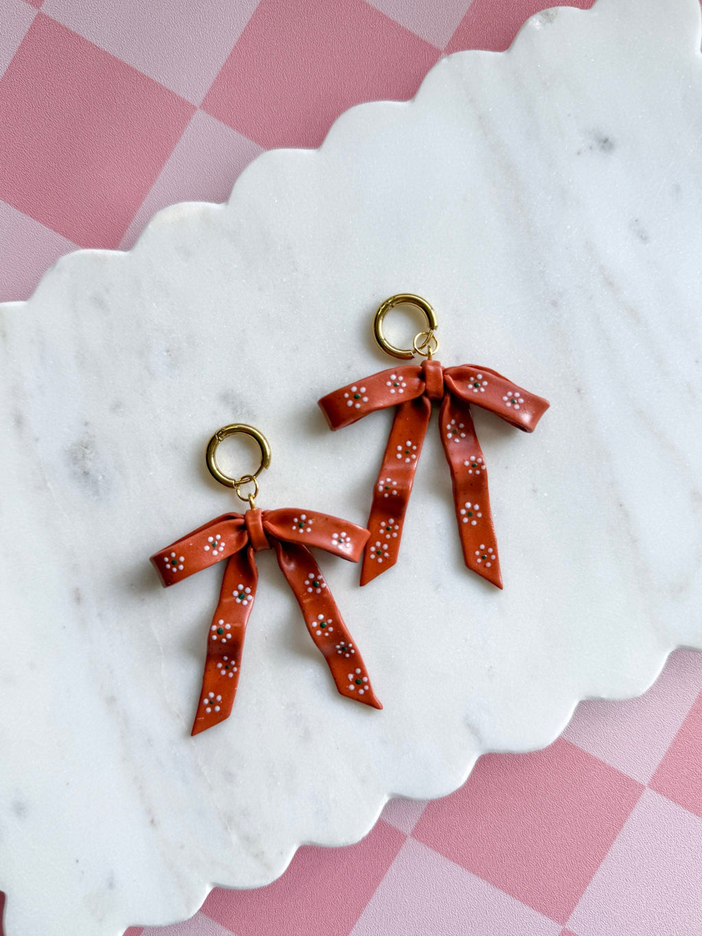 Terracotta Floral Bows