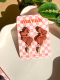 Floral Pearl Drop Earrings