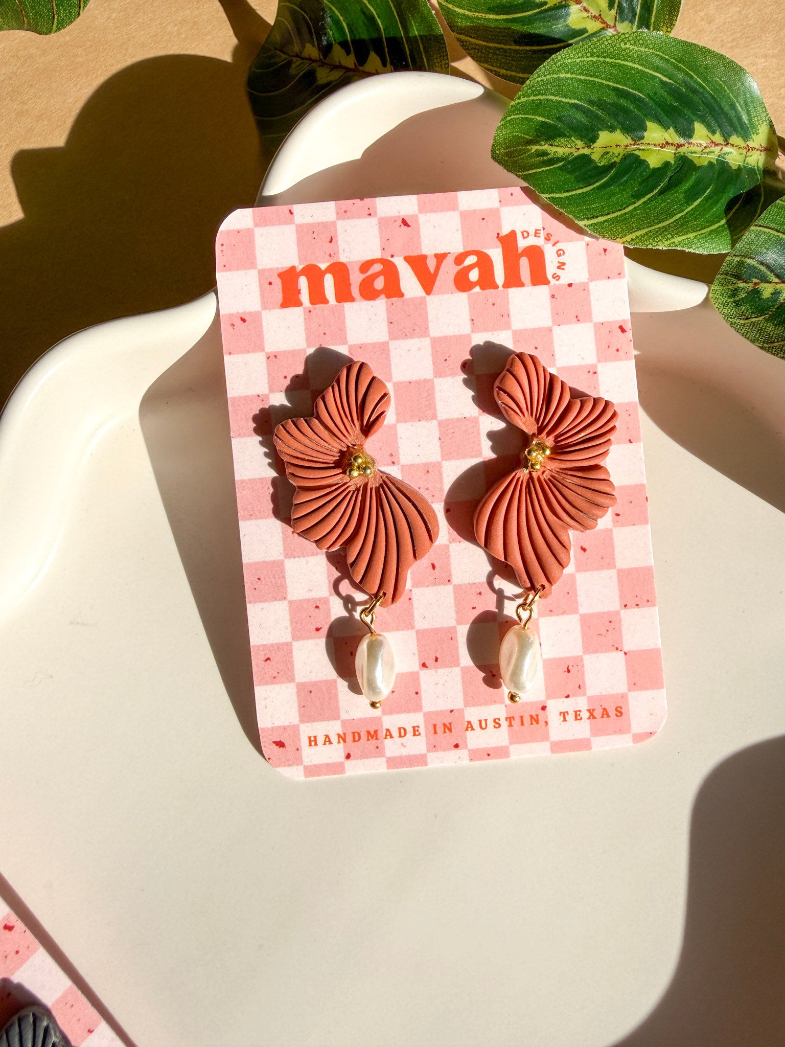 Floral Pearl Drop Earrings