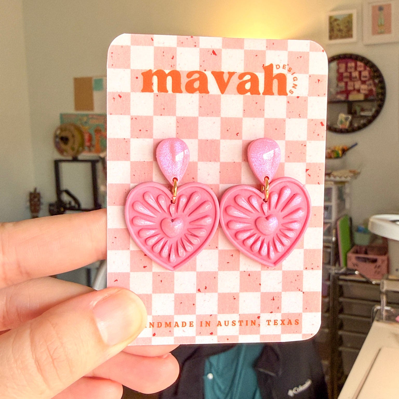 Valentine’s Collection – Handmade Heart Earrings