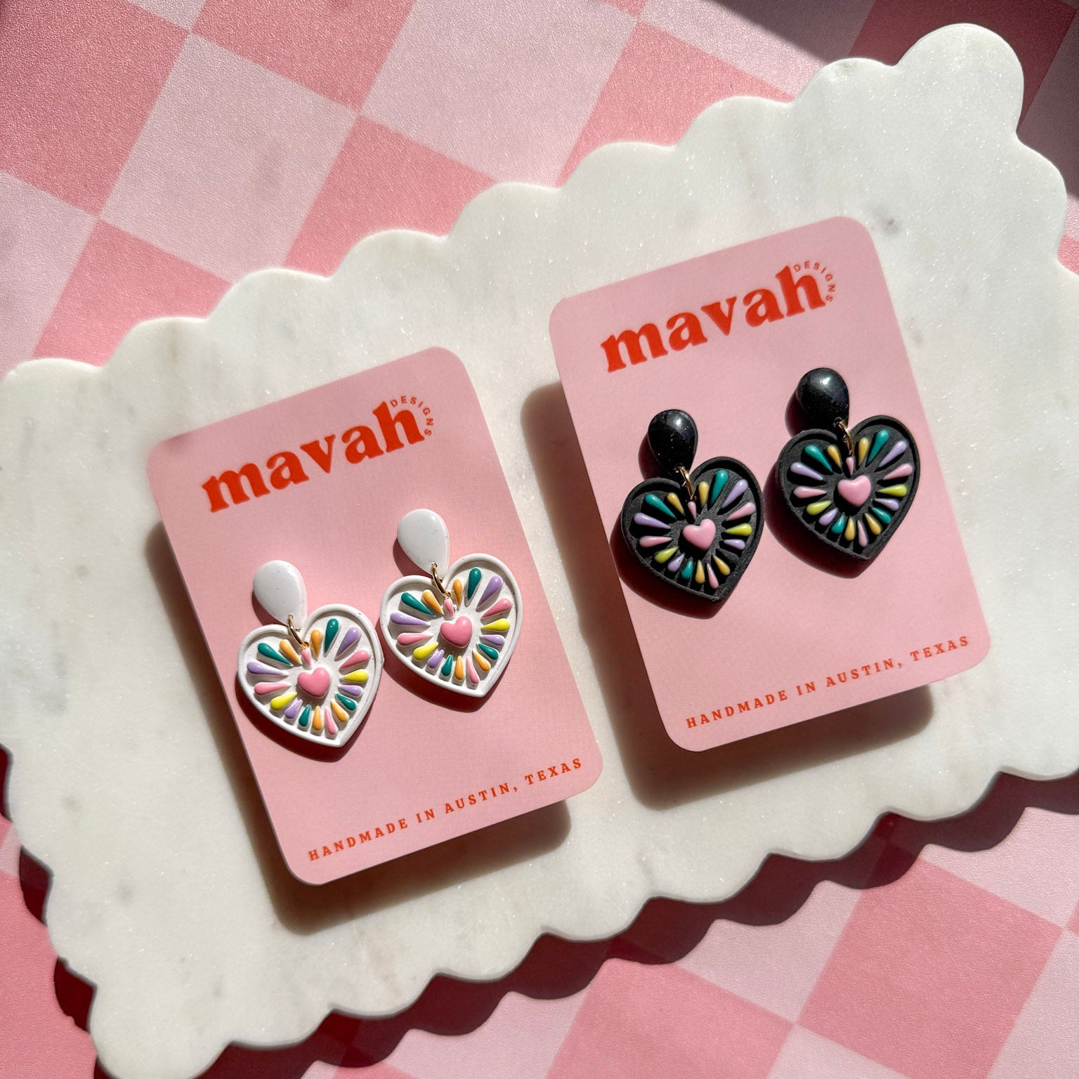 Fiesta Heart Summer Earrings