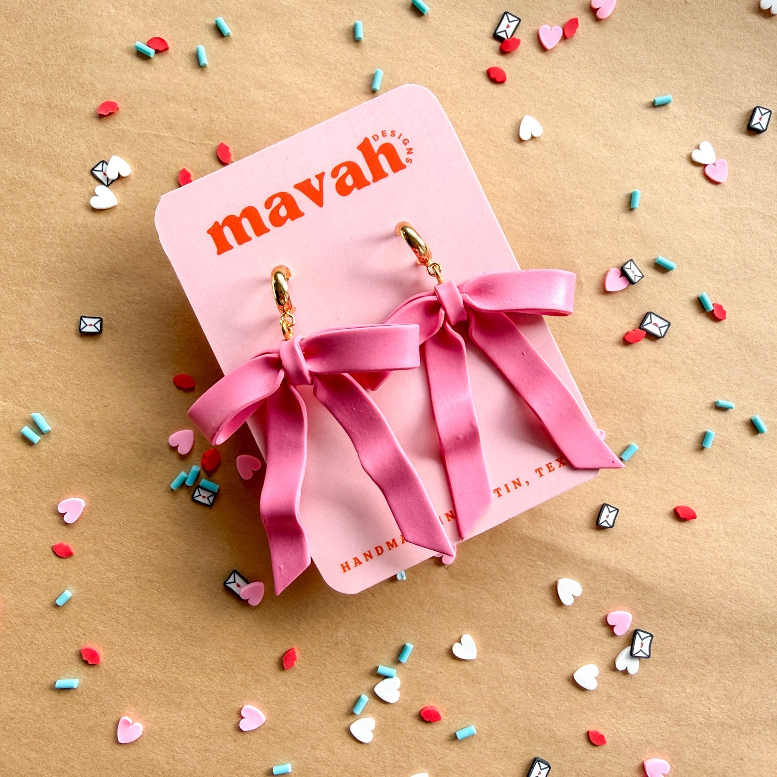 Valentine’s Collection – Handmade Heart Earrings