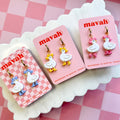 Cowgirl Duck Earrings