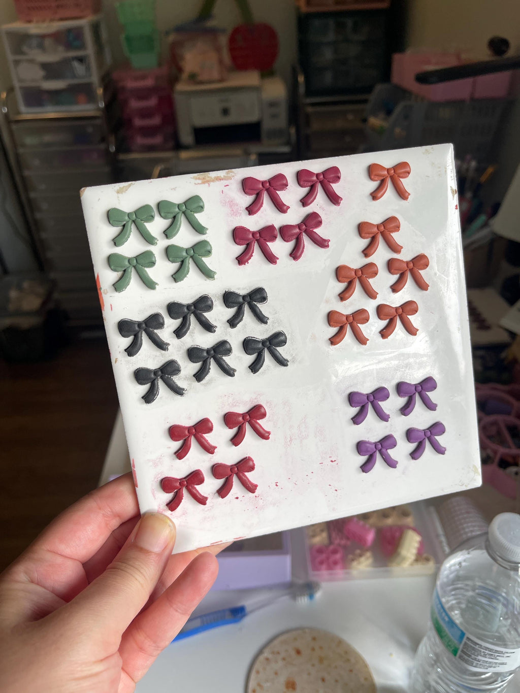 Football Bow Earrings: Polymer Clay Team Spirit Dangles - Texas & NFL