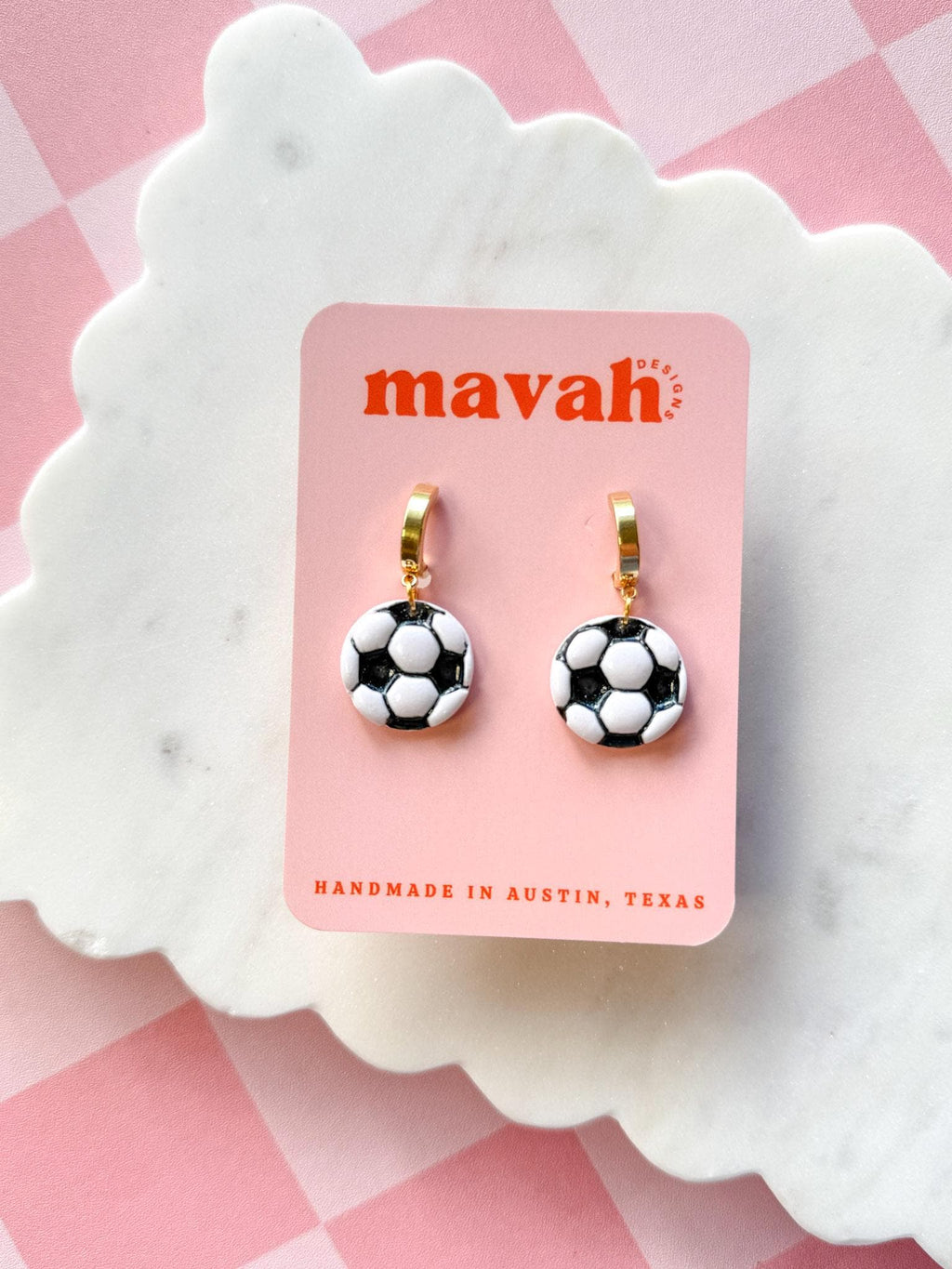 Soccer Ball Earrings Soccer Earrings for Women World Cup Earrings  Soccer Fan Jewelry __etsy:8174403393