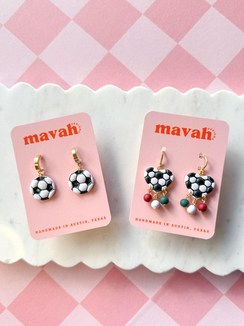Soccer Ball Earrings Soccer Earrings for Women World Cup Earrings  Soccer Fan Jewelry __etsy:8174403389