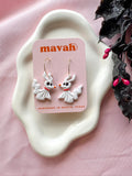 Halloween Earrings – Poison Apple Hoops, Jack O’Lantern Dangles, Zero Ghost Dog Hoops | Nightmare Before Christmas Jewelry
