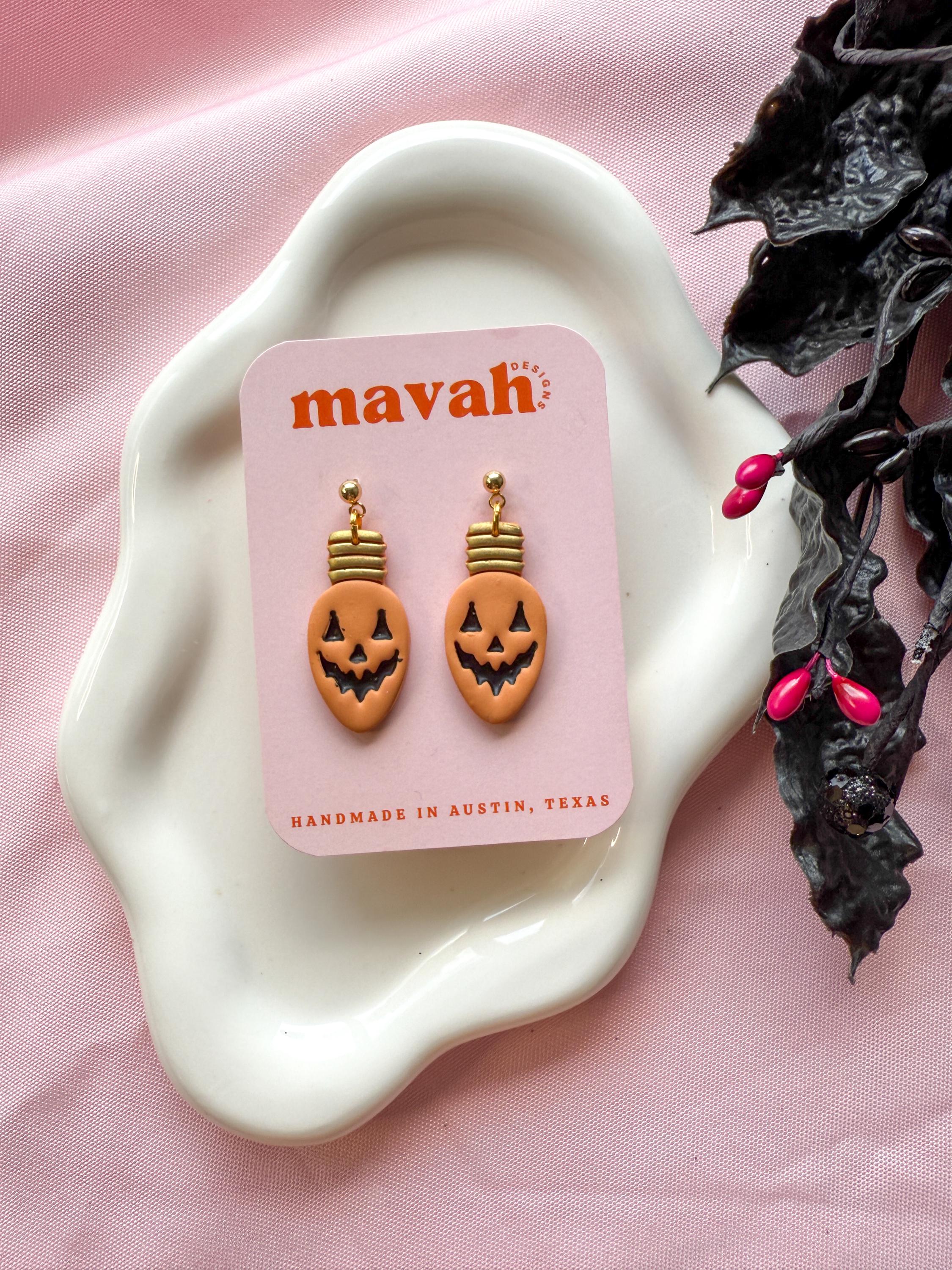 Halloween Earrings – Poison Apple Hoops, Jack O’Lantern Dangles, Zero Ghost Dog Hoops | Nightmare Before Christmas Jewelry