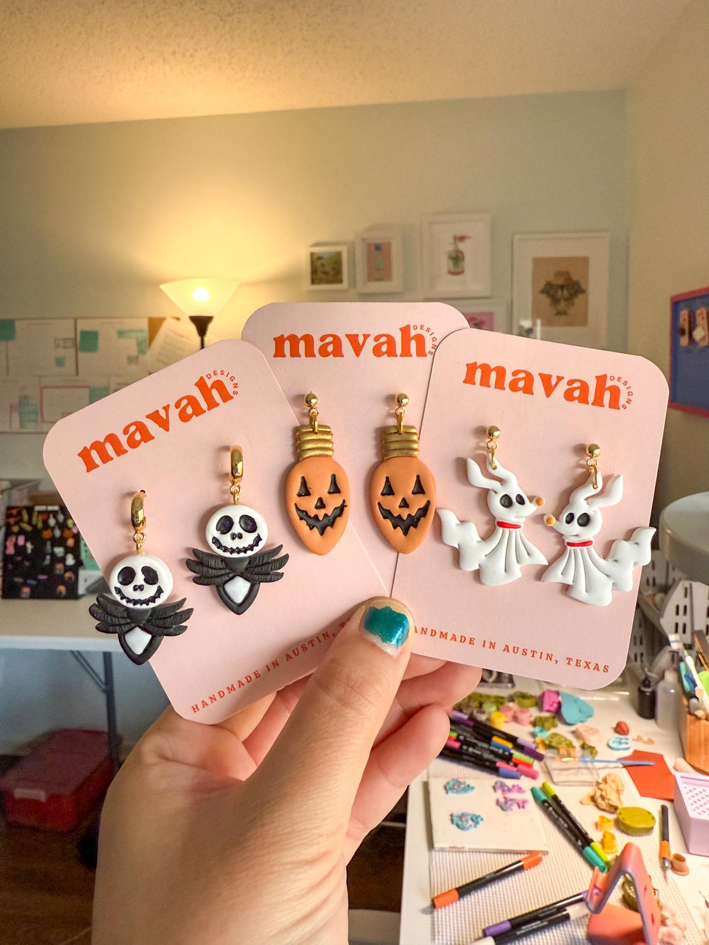 Halloween Earrings – Poison Apple Hoops, Jack O’Lantern Dangles, Zero Ghost Dog Hoops | Nightmare Before Christmas Jewelry