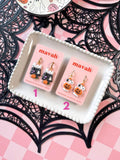 Spooky Little Things – Handmade Halloween Earrings | Ghost, Pumpkin, Skeleton & Spooky Colorful Polymer Clay