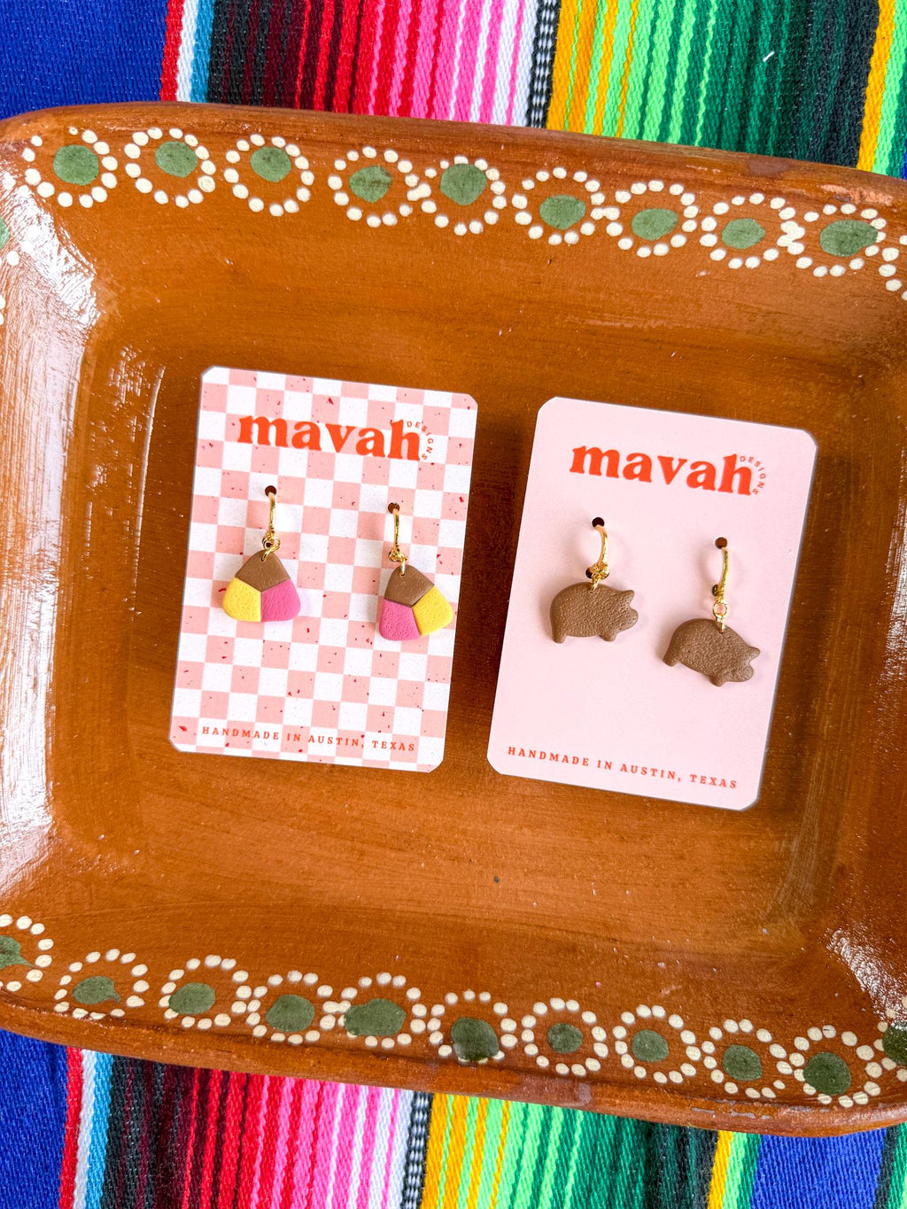 Handmade Polymer Clay Pan Dulce Earrings, Mexican Food Jewelry, Panaderia Style