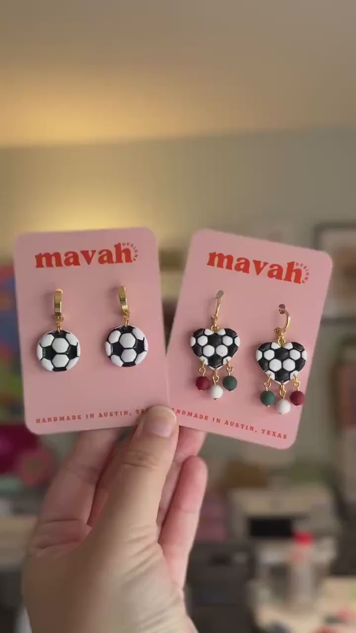 World Cup Bloom Hoop Earrings