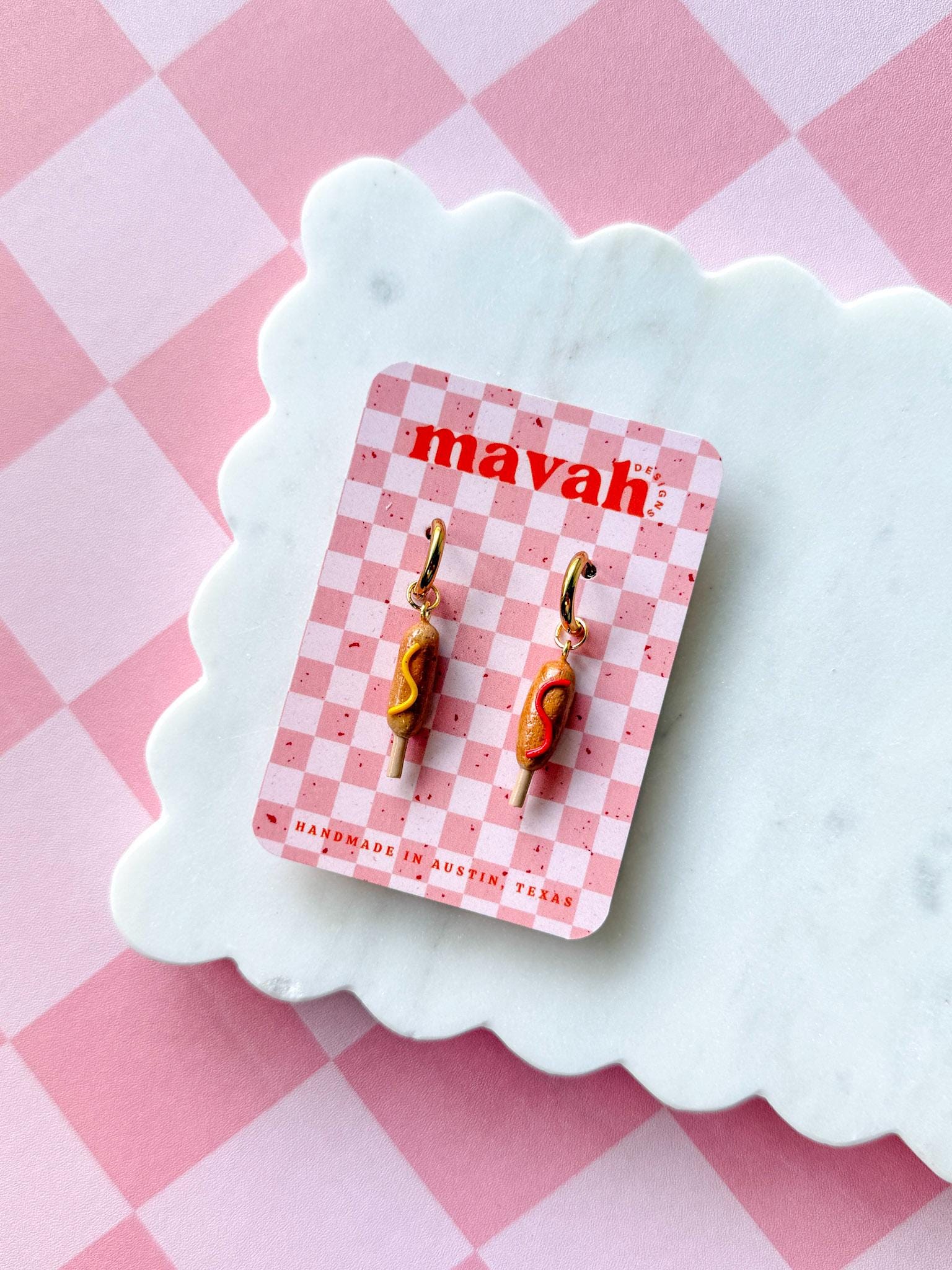 4th of July Charm Earrings Summer Treat Earrings Popsicle Earrings Hot Dog Earrings Corn Dog Earrings __etsy:8160334921